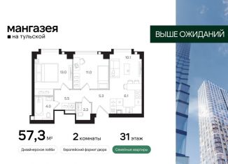 2-комнатная квартира на продажу, 57.3 м2, Москва, Большая Тульская улица, 10с5