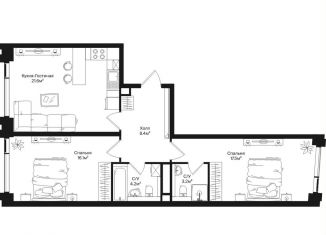 Продаю 2-ком. квартиру, 71 м2, Москва, СЗАО, улица Маршала Бирюзова, 1к1