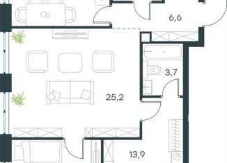 Продается 3-комнатная квартира, 78 м2, Москва