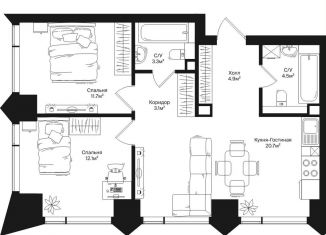 Продам 2-ком. квартиру, 60.3 м2, Москва, СЗАО, улица Маршала Бирюзова, 1к1