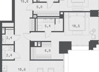 Продам 2-комнатную квартиру, 116.2 м2, Москва, Садовая-Сухаревская улица, 14с1