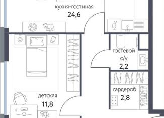 Продается трехкомнатная квартира, 66.6 м2, Москва, Тагильская улица, 4В, ЖК Сиреневый парк