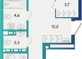 2-комнатная квартира на продажу, 68.7 м2, Альметьевск