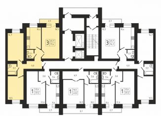 Продам 3-ком. квартиру, 71.4 м2, Саратов, улица имени Ю.И. Менякина, 6, Волжский район