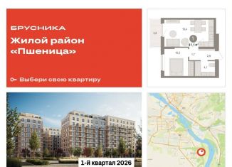 Продажа 1-комнатной квартиры, 41.1 м2, Новосибирская область