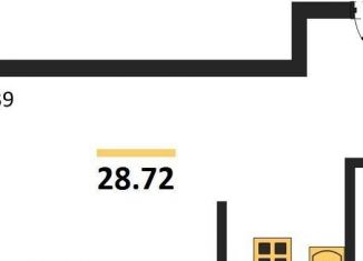 Продаю квартиру студию, 28.7 м2, Воронеж