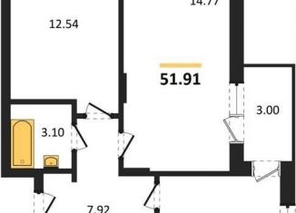 Продаю 2-комнатную квартиру, 51.9 м2, Воронеж, Советский район