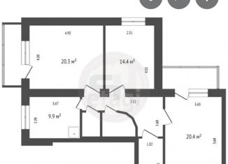 Сдача в аренду трехкомнатной квартиры, 110 м2, Красноярский край, улица Молокова, 5А