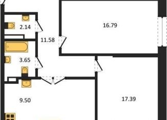 Продается двухкомнатная квартира, 83.3 м2, Воронеж, Центральный район