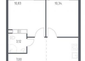 Продам 2-ком. квартиру, 33.4 м2, Москва, улица Потаповская Роща, 20к2