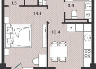 Продается 1-ком. квартира, 34.6 м2, Архангельская область