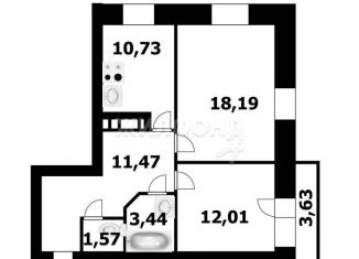 Продажа 2-ком. квартиры, 57.8 м2, Новосибирск, улица Серебряные Ключи, 4