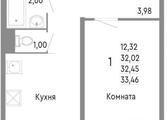 Продается однокомнатная квартира, 32.5 м2, Челябинск, Советский район, Нефтебазовая улица, 1к2