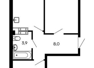 Продается 2-ком. квартира, 60.8 м2, Севастополь, ЖК Доброгород