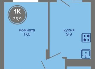 Продается 1-комнатная квартира, 35.9 м2, Пермский край, шоссе Космонавтов, 309А