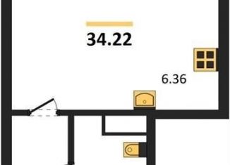 Продается квартира студия, 34.2 м2, Воронеж