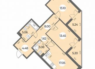 Продается двухкомнатная квартира, 71 м2, Санкт-Петербург, муниципальный округ Южно-Приморский