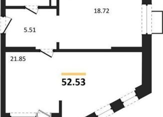 Продаю 1-комнатную квартиру, 52.5 м2, Воронеж, Железнодорожный район, набережная Чуева, 7