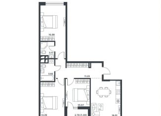 Продается 3-комнатная квартира, 76.5 м2, Московская область, Лесная улица, к27