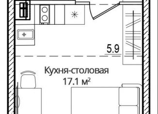 Продается квартира студия, 31.2 м2, деревня Борисовичи, улица Дмитрия Яковлева, 8