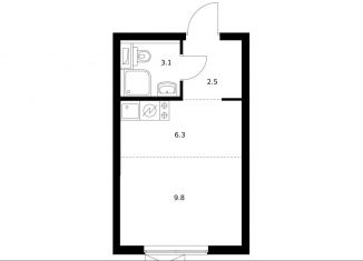 Продаю квартиру студию, 21.7 м2, Москва, метро Раменки, жилой комплекс Большая Очаковская 2, 2.2