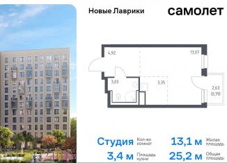 Продажа квартиры студии, 25.2 м2, Мурино