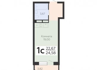 Продаю квартиру студию, 24.6 м2, Воронеж, Коминтерновский район, Электросигнальная улица, 9Ак1