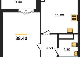 1-комнатная квартира на продажу, 38.4 м2, Воронеж, улица Загоровского, 9/1