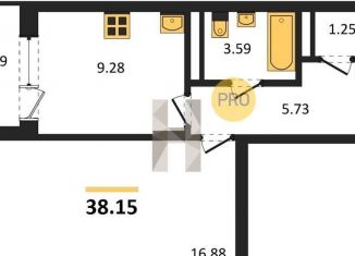 Продаю однокомнатную квартиру, 38.2 м2, Воронеж, Коминтерновский район, Покровская улица, 19