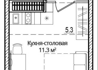 Продам квартиру студию, 27.2 м2, деревня Борисовичи, улица Дмитрия Яковлева, 8