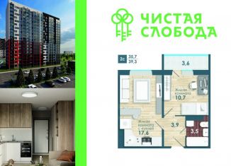 Двухкомнатная квартира на продажу, 35.7 м2, Новосибирская область, Спортивная улица, 37