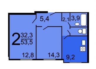 Продается 2-ком. квартира, 53.5 м2, Москва, Новокосинская улица, 15к5, метро Новокосино