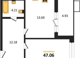 Продается 1-ком. квартира, 47.1 м2, Воронеж, набережная Чуева, 7, Железнодорожный район