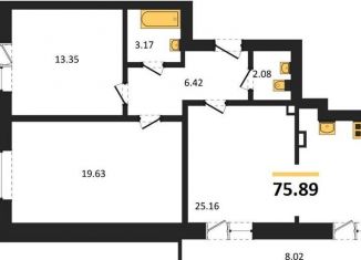 Продам 2-комнатную квартиру, 75.9 м2, Отрадненское сельское поселение