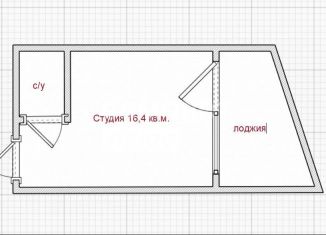 Квартира на продажу студия, 16.4 м2, Москва, Каширское шоссе, 142к1с2, метро Красногвардейская