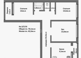 Продается 3-комнатная квартира, 60.6 м2, Новосибирск, Тенистая улица, 25, метро Речной вокзал