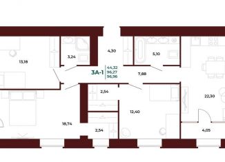 Продам 3-комнатную квартиру, 97 м2, Пенза, проспект Строителей, 21Ак1