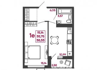 Продажа 1-комнатной квартиры, 38.3 м2, Пензенская область, улица Измайлова, 41В