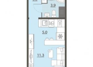 Продается квартира студия, 23.5 м2, Екатеринбург, улица Архитектора Белянкина