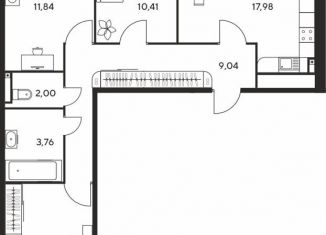 3-комнатная квартира на продажу, 78 м2, Ростов-на-Дону