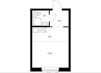 Продаю квартиру студию, 23.5 м2, Москва, Кавказский бульвар, 51к2, метро Южная