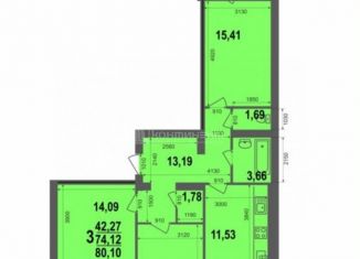 Продаю 3-ком. квартиру, 80.1 м2, Ковров, улица 9 Мая, 8