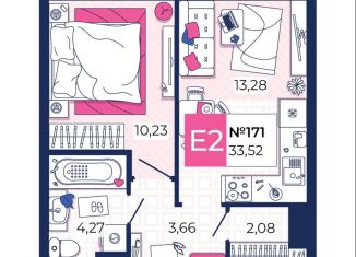 Продаю однокомнатную квартиру, 33.5 м2, Тульская область