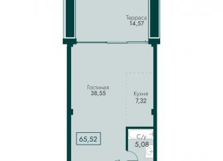 Продаю двухкомнатную квартиру, 65.5 м2, поселок городского типа Массандра, улица Мухина, 17А