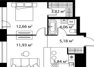 Продается 1-комнатная квартира, 43.4 м2, Москва, ЖК Лайф Варшавская