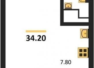 Квартира на продажу студия, 34.2 м2, Воронеж, Железнодорожный район