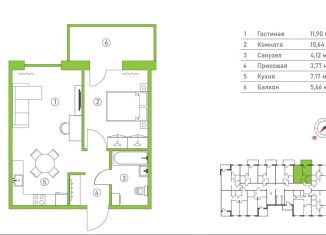 Продается 2-ком. квартира, 43.3 м2, Петрозаводск, район Древлянка