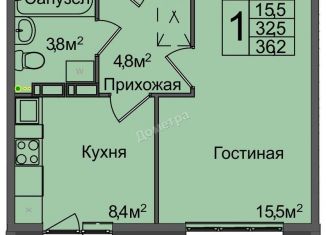 Однокомнатная квартира на продажу, 36.2 м2, Новосибирск, 1-я Чулымская улица, 9, метро Площадь Гарина-Михайловского