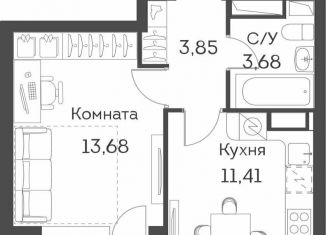 Продам 1-комнатную квартиру, 34 м2, Москва, ЖК Аквилон Бисайд