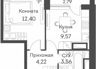 1-комнатная квартира на продажу, 31.2 м2, Москва, ЖК Аквилон Бисайд